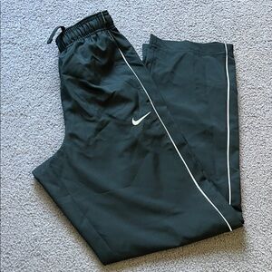 Nike Black Joggers with White Piping